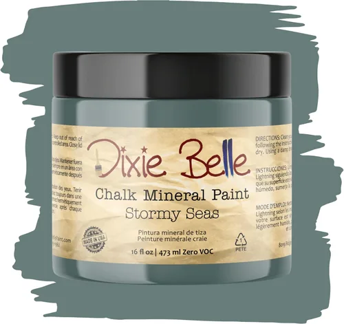 Miniatura 91 de Dixie Belle Paint Company - Pintura con acabado de tiza para muebles, color negro (Caviar), 1 galón, 128 fl oz, pintura mineral color rosa intenso