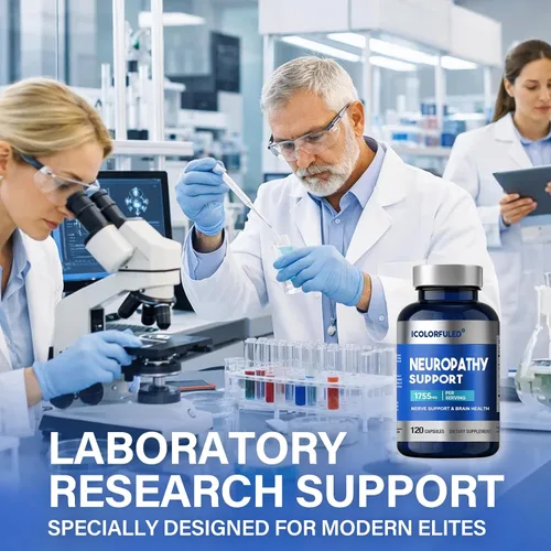 Miniatura 9 de icolorfuled Suplementos de neuropatía, salvador de nervios para neuropatía con 600 mg de ácido alfa lipoico y vitaminas B, fortalecen los nervios