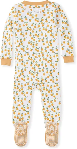 Miniatura 2 de Burt's Bees Baby - Pijama para niña, con cremallera delantera y pies cerrados antideslizantes, de algodón orgánico 100%, para niñas pequeñas