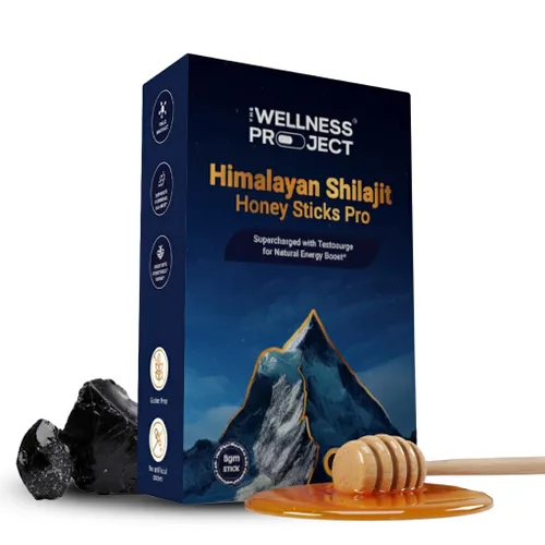 Miniatura 10 de The Wellness Project Palitos de miel Shilajit del Himalaya Pro con azafrán, miel de bosque y extracto de fenogreco Ácido fúlvico y minerales traza