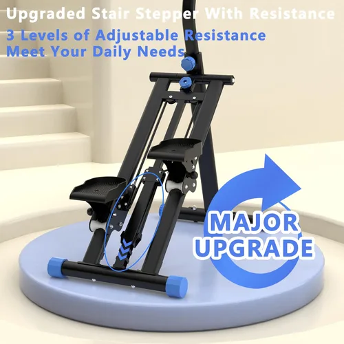 Miniatura 2 de Stair Stepper for Home-Upgrade Vertical Climber Workout Machine for Full-Body Exercise Climber Fitness Equipment with Stable Frame Adjustable