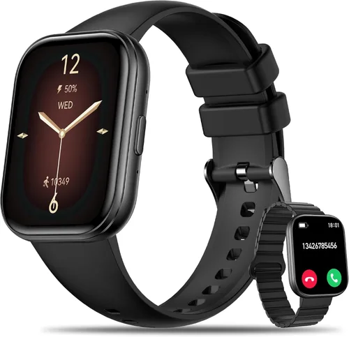 Smart Watch for Women with Bluetooth Call Answer/Dail,1.75" DIY Dial Fitness Watch with Heart Rate Sleep Monitor Step Counter Calorie 120+Sport