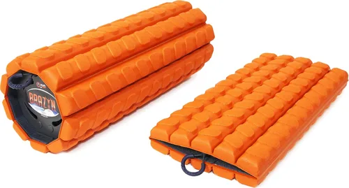 Miniatura 10 de Rodillo de espuma Brazyn Morph (Bravo-Naranja): Rodillo de espuma plegable de viaje para alivio del dolor de espalda, recuperación muscular después
