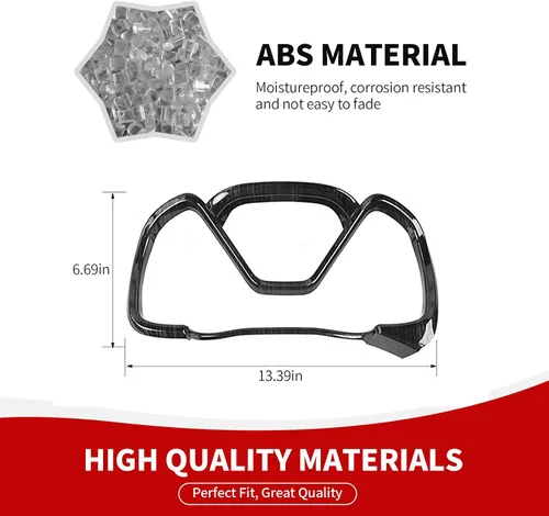 Miniatura 2 de RAZPOY Moldura del panel de salpicadero, cubierta de tablero de consola central compatible con Chevy Colorado 2014-2022 y accesorios interiores