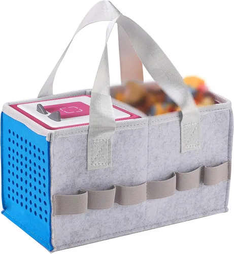 Estuche de inicio Toniebox con asa rígida - Estuche de transporte portátil para caja Toniebox Compatible con figuras Tonies (Azul)