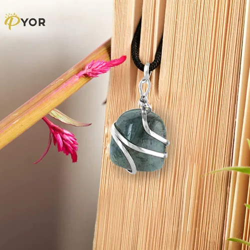 Miniatura 118 de PYOR Collar con colgante curativo de Reiki de cristal, gemas de buena suerte, prosperidad, riqueza, piedras preciosas naturales, collares de buena