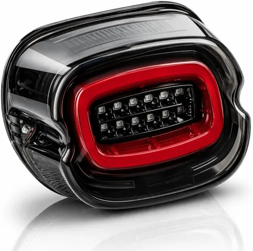 Eagle Lights HALOZ - Luz trasera LED con intermitentes para motocicletas Harley Davidson