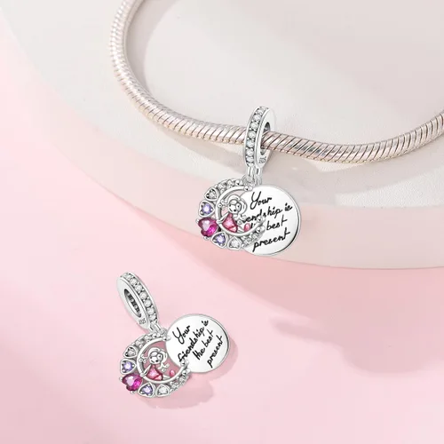 Miniatura 83 de KUNSIR Los abalorios se adaptan a pulseras Pandora para mujer, plata de ley 925, cuentas colgantes de joyería para niñas, dijes de feliz cumpleaños
