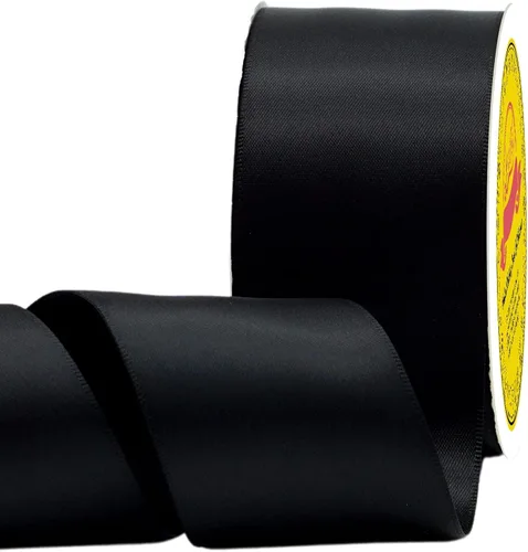 Miniatura 146 de Cinta de satén blanca antigua de doble cara de 1-1/2 pulgadas x 50 yardas, cinta de poliéster para envolver regalos, día de San Valentín, bodas