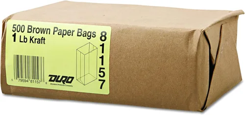 Miniatura 2 de Duro Bolsa 1# Dubl Life SOS Bolsa 30# Kraft reciclado FSC (paquete de 4000)