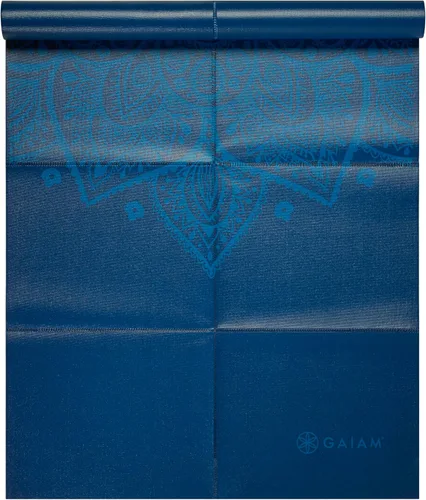Miniatura 7 de Gaiam Esterilla de yoga – Esterilla plegable de viaje para fitness y ejercicio – Esterilla de yoga plegable para todo tipo de yoga, pilates y Dalias
