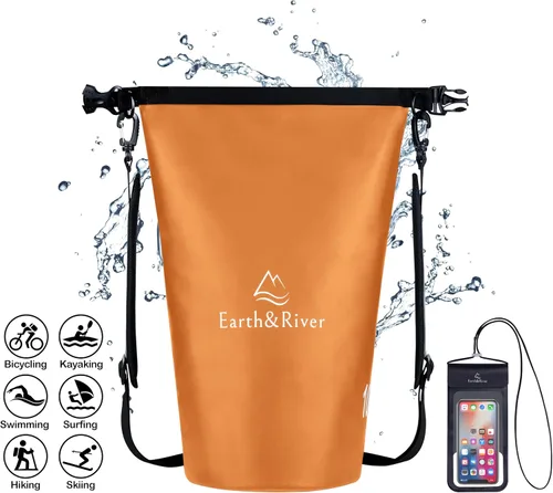 Miniatura 8 de EARTH&RIVER Mochila seca impermeable de alta calidad, extra gruesa, protección para todas las actividades acuáticas y campamentos, bolsa seca ligera