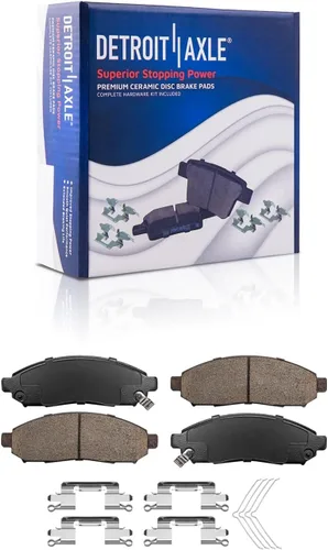Miniatura 4 de Detroit Axle - Kit de freno delantero para Nissan Frontier 2005-2009, Pathfinder 2005-2012, Xterra 2005-2015, 2009-2012 Suzuki Equator Rotores