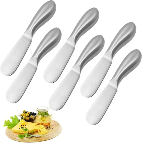 Miniatura 5 de Juego de herramientas de queso de acero inoxidable de alta calidad, juego de cuchillos de queso de 4 piezas, corta, extiende todos tus quesos 4