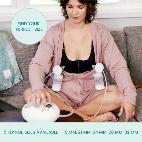 Miniatura 6 de Motif Medical Luna - Piezas de repuesto para extractor de leche doble, piezas de extractor de leche con botellas, pezones, tubos, válvulas