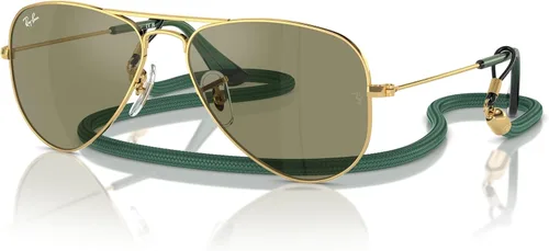 Miniatura 15 de Ray-Ban Junior Rj9506s - Gafas de sol de aviador de metal para niños Plata/Gris Espejo Plata