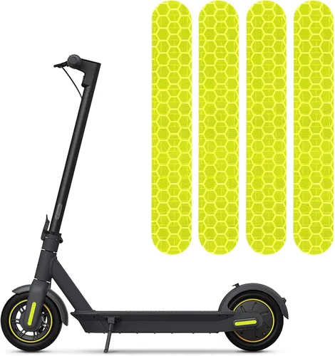 Miniatura 8 de TOMALL Adhesivos reflectantes de noche autoadhesivos, tira de advertencia impermeable compatible con Ninebot Max G30, accesorios de decoración