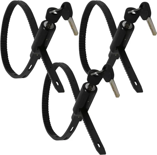 Miniatura 8 de Urban August Cerradura de Brida Ajustable para Gabinete, Refrigerador, Bicicleta, Cochecito, Casco, Patineta, Equipaje - Cerradura Multiusos
