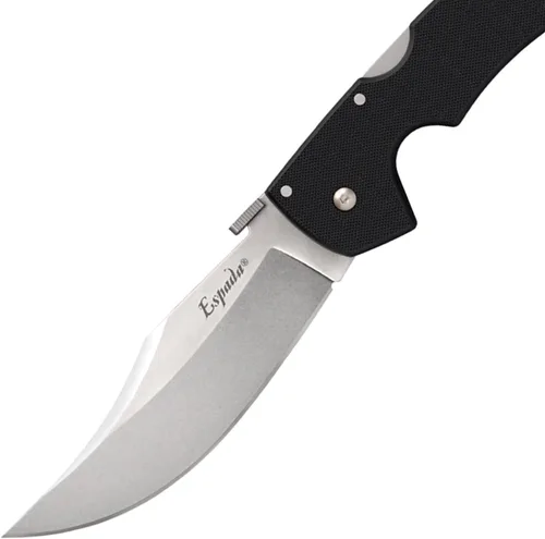 Miniatura 3 de Cold Steel Espada AUS10A - Cuchillo plegable de bolsillo táctico con cuchillas ultraafiladas de acero negro mate G-10 con bloqueo Tri-Ad
