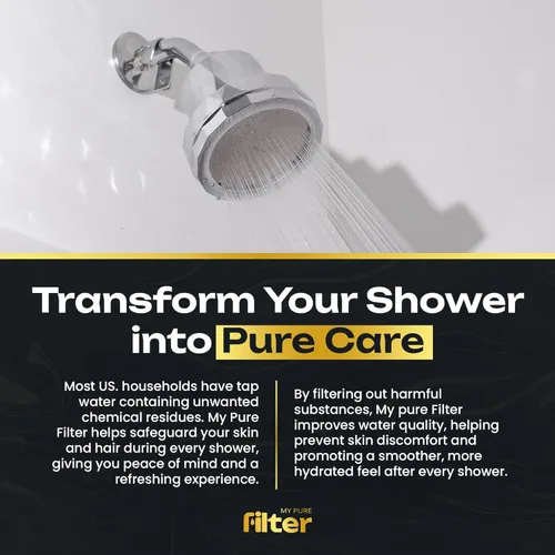 Miniatura 2 de Ducha con filtro interno - Kit con 2 ablandadores de agua de alta presión para agua dura - Incluye filtros reemplazables y kits de fácil instalación