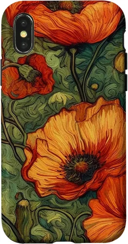 Miniatura 5 de iPhone 16 Floral Van Gogh Style Poppy Flower Case