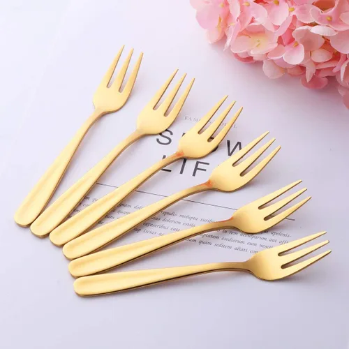 Miniatura 2 de Cucharadita Desert Fork (tenedor dorado)