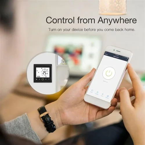 Miniatura 6 de Smart Home WiFi Smart Touch Light Interruptor de pared Interruptor de cristal Panel Tuya App Smart Life Compatible con control de voz (negro)