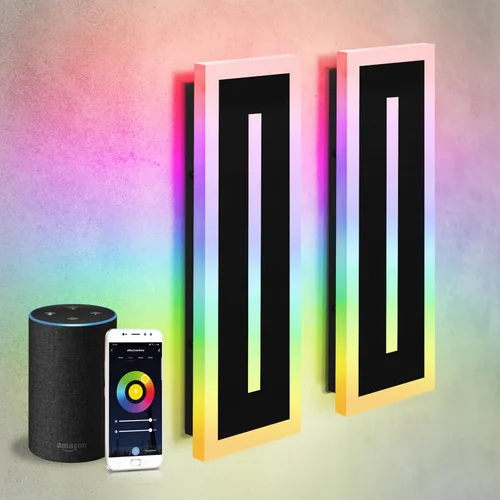Miniatura 22 de ASD Lámpara LED de montaje en pared de 18 pulgadas de largo, aplique lineal para exteriores e interiores 3CCT, regulable, impermeable