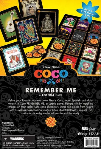 Miniatura 4 de Juego de lotería de la película de Disney Pixar "Coco" (Remember Me)