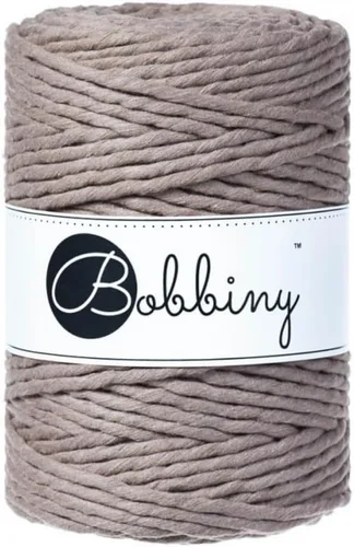 Miniatura 12 de Bobbiny Cordón de macramé XXL de 0.197 in de una sola capa (aguamarina), 108 yardas/330 pies (100% algodón reciclado)
