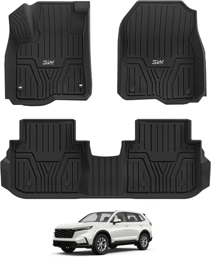 Miniatura 15 de 3W Alfombrillas de suelo aptas para Honda Odyssey 2026 2025-2018, TPE para todo tipo de clima, revestimiento de piso personalizado para 1ª, 2ª y 3ª