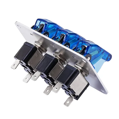 Miniatura 3 de DC 12 V set de interruptores con indicador LED para autos de carrera, Azul