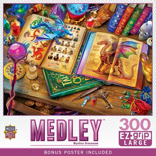 Miniatura 9 de Masterpieces Rompecabezas EZ Grip de 300 piezas, tótems de animales, 18 x 24 pulgadas