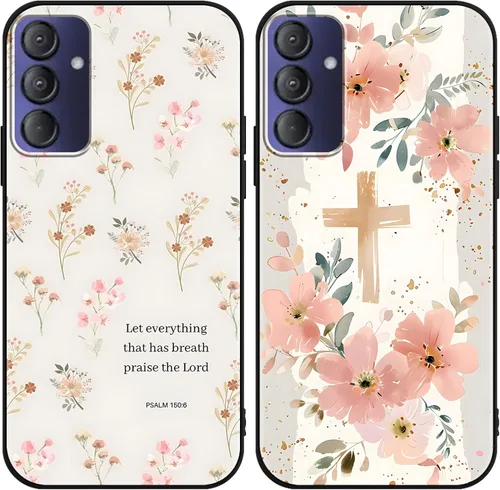 Miniatura 9 de Paquete de 2 Fundas de Teléfono con Lazo Rosa para Gabb Phone 4 6.1", Fundas con Patrón de Flores Florales con Lazo de Cinta Kawaii Lindo de Dibujos