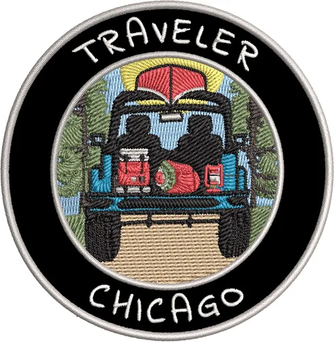 Parche bordado de Chicago de alta calidad para planchar o coser, emblema decorativo para colgar o coser, recuerdo de vacaciones, equipo de viaje,