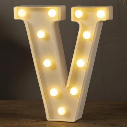 Miniatura 15 de HXWEIYE Letras iluminadas con luces LED, letreros luminosos de marquesina, 26 letras del alfabeto y 10 números para fiestas de cumpleaños, bares