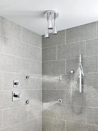 Miniatura 4 de DELTA FAUCET 57140-CZ H2Okinetic - Cabezal de ducha colgante Raincan, flujo de agua de 1.75 GPM, bronce champán