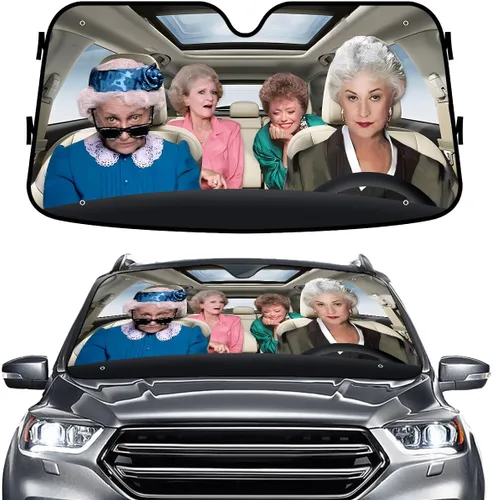 Miniatura 15 de GENANY Parasol divertido para parabrisas de la familia de perros de pastor alemán para automóvil, SUV, camión (55 x 30 pulgadas), parasol