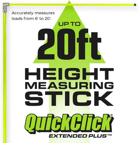 Miniatura 5 de Barra de Medición de Altura de Carga QuickClick Extended Plus™ – Mide hasta 20 Pies – Mide tu Carga Antes de Llegar a la Carretera™