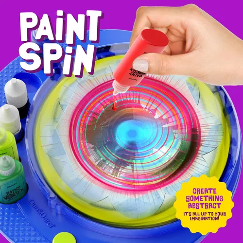 Miniatura 7 de Dan&Darci Kit de Máquina de Arte de Pintura Giratoria para Niños - Artes y Manualidades para Niños, Niñas - Set de Arte y Manualidades Regalo