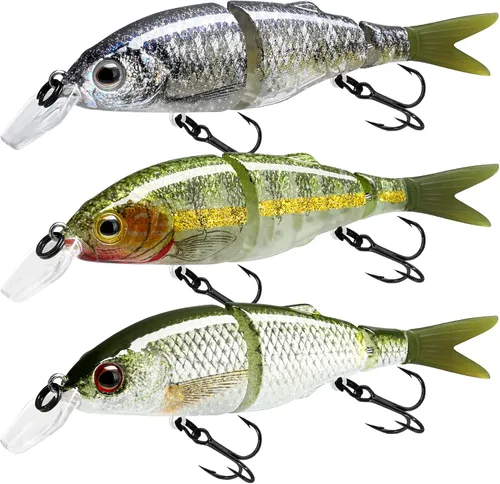 Miniatura 19 de TRUSCEND Swimmax - Señuelos de pesca fáciles de atrapar con ganchos BKK, ondulación, vibración, traqueteo y gorgoteo para más mordeduras, cebos