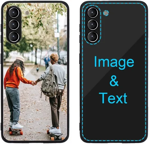 Miniatura 574 de Funda de teléfono personalizada para Samsung Galaxy S22+ / S22 Plus 5G, funda de TPU suave de vidrio templado antiarañazos personalizada con foto