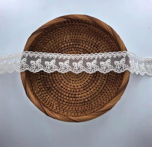 Miniatura 3 de Cinta de algodón de 5 yardas para costura, manualidades, decoración de boda, envoltura de regalo, 1.4 pulgadas de ancho (beige)