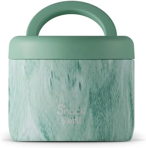 Miniatura 8 de S'nack by S'well - Recipiente de alimentos de acero inoxidable, 24 onzas, bosque azul, cuencos aislados de doble capa, sin BPA