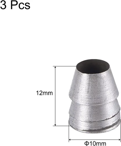 Miniatura 2 de uxcell Cuñas redondas de mango de acero para hacha, martillo de garra, martillo de trineo, mango de hacha, cuña 3 piezas, 0.394 in