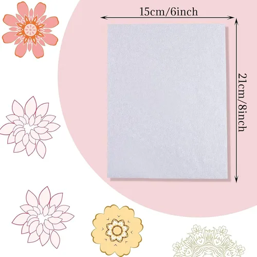 Miniatura 2 de 50 piezas de recambio de prensa de flores A5, recambio de papel secante reutilizable para prensa de flores, papel de forro de papel de flores