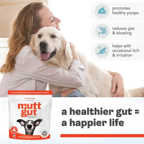 Miniatura 3 de Suplemento en polvo 3 en 1 totalmente natural para perros, prebióticos y posbióticos, probióticos para perros con 135 mil millones de UFC