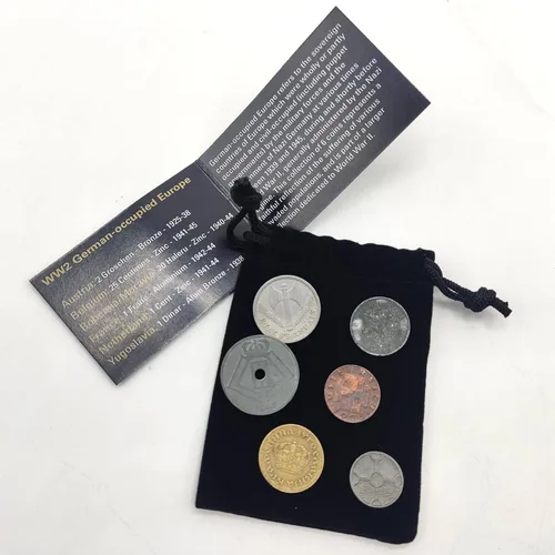 Miniatura 2 de IMPACTO COLECCIONABLES Moneda Mundial de la Segunda Guerra Mundial - 6 monedas utilizadas durante la Segunda Guerra Mundial por los alemanes