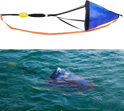 Miniatura 6 de Calcetín de deriva para bote de pesca, bolsa de control de deriva de ancla de mar para kayak, canoa, pontón y botes de curricán - paracaídas