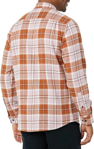 Miniatura 38 de Amazon Essentials Camisas de franela de manga larga para hombre, corte ajustado, a cuadros con botones